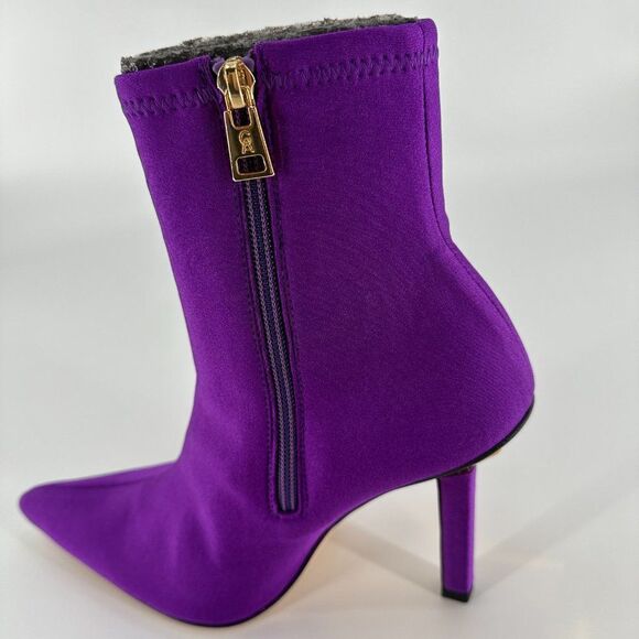 Good American High Kickstand Purple Pointed Toe Neoprene Booties Size 8 - Picture 4 of 9